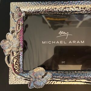 Michael Aram Silver White Orchid 5x7 Frame, NIB